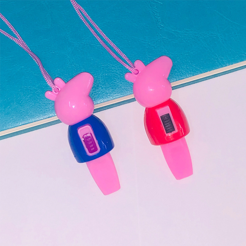 Pig Whistle Keychain WeChat Business Push Scan Code Small Gifts Children&#039;s Luminous Toys Yuan below Activity Gifts