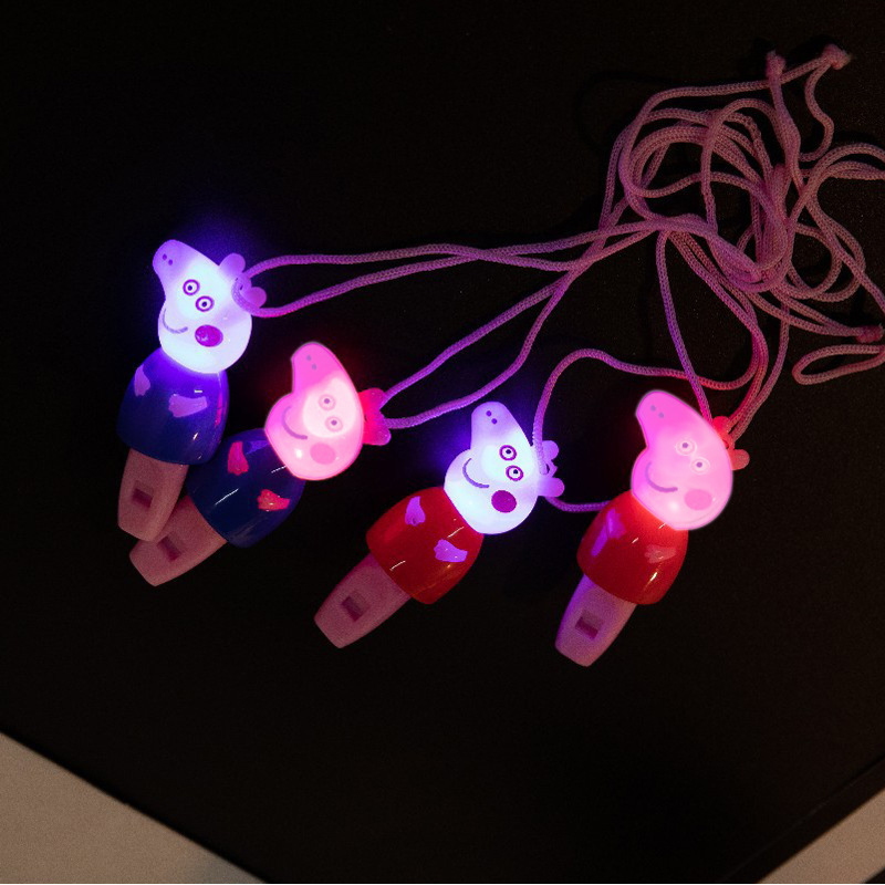 Pig Whistle Keychain WeChat Business Push Scan Code Small Gifts Children&#039;s Luminous Toys Yuan below Activity Gifts
