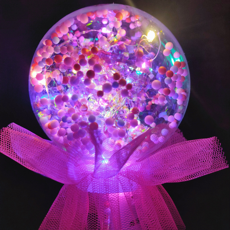New LED flash bobo ball flash stick children's luminous toys spread star ball bobo ball magic wand