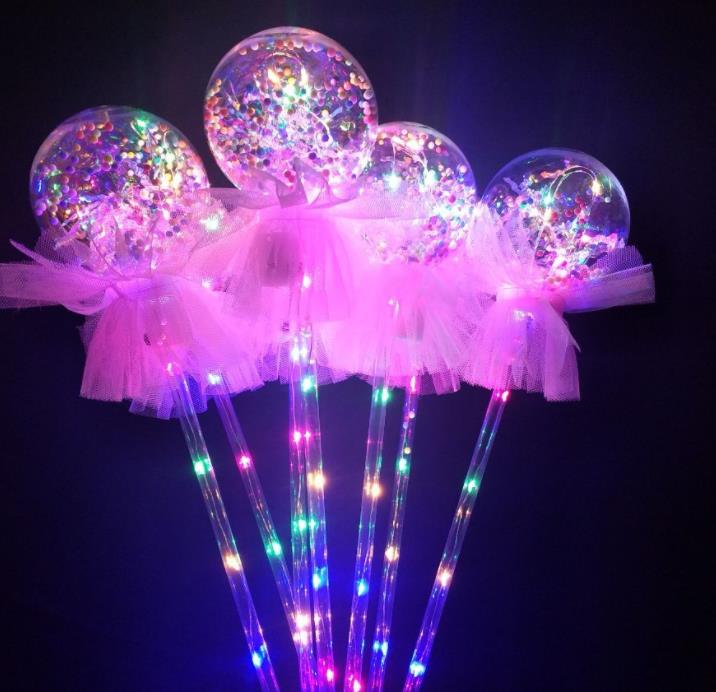 New LED flash bobo ball flash stick children&#039;s luminous toys spread star ball bobo ball magic wand