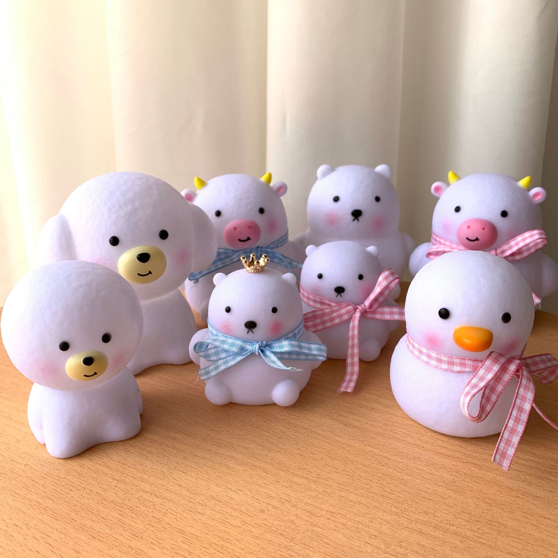 Popular Led Vinyl Small Night Lamp Duck Cartoon Ins Creative Night Market Stall Supply Night Market Children's Luminous Toys