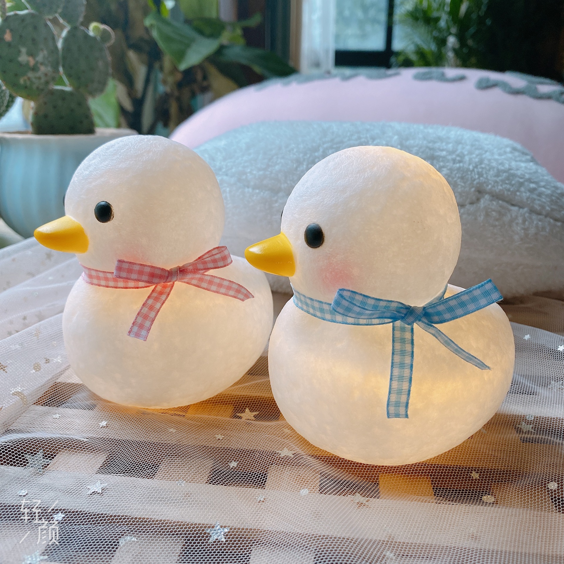 Popular Led Vinyl Small Night Lamp Duck Cartoon Ins Creative Night Market Stall Supply Night Market Children's Luminous Toys
