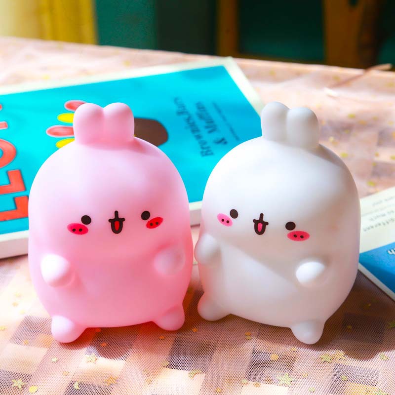 Popular Led Vinyl Small Night Lamp Duck Cartoon Ins Creative Night Market Stall Supply Night Market Children's Luminous Toys
