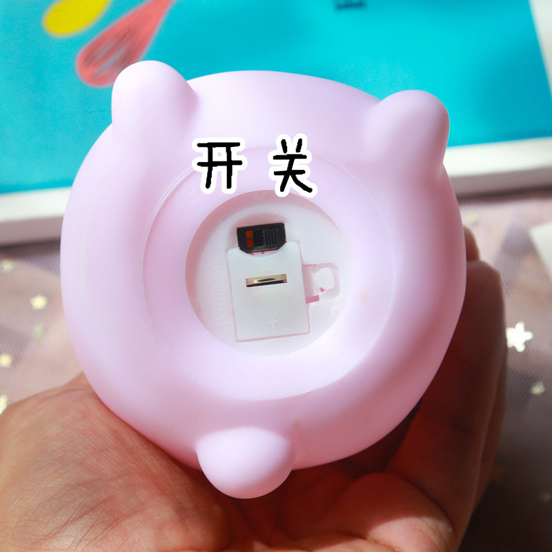 Popular Led Vinyl Small Night Lamp Duck Cartoon Ins Creative Night Market Stall Supply Night Market Children's Luminous Toys