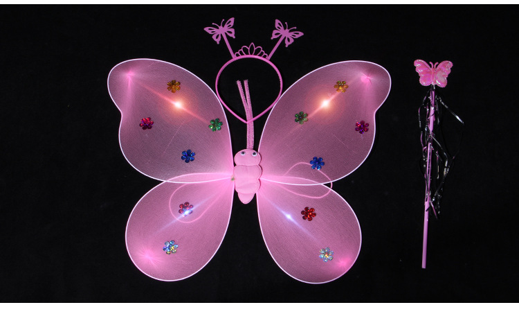 And Luminous butterfly wings, web celebrity night market, and Luminous toys new children's toy vocabulsupply