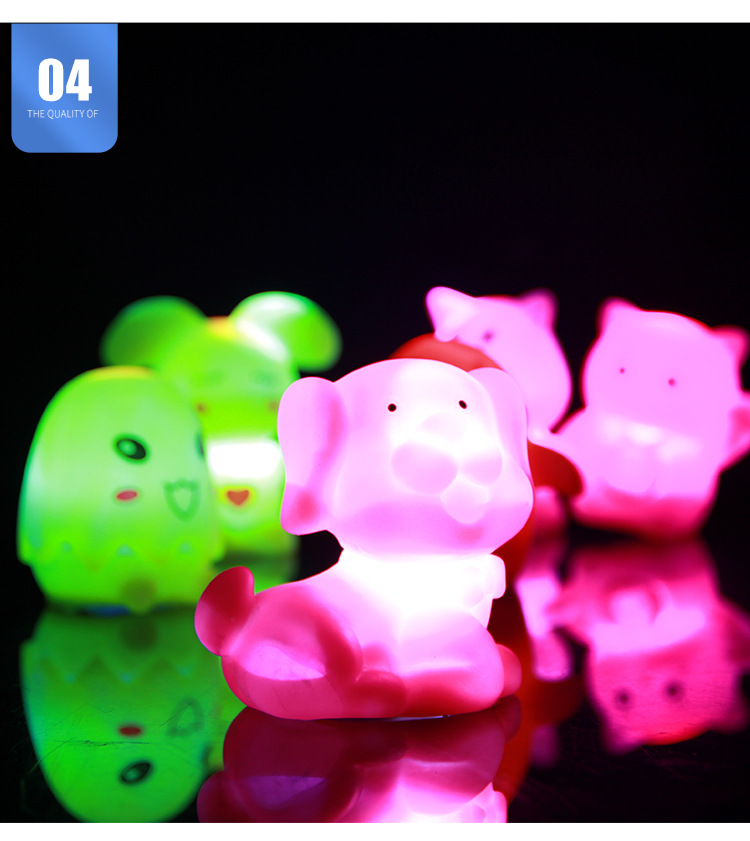 Stall Luminous Toys Throw the Circle Colorful LED Flash Night Light Children's Gift Night Market Square Hot Sale