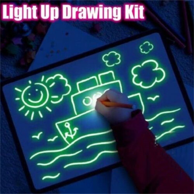 Draw With Light Fun Drawing and Writing Board 夜光板 ye guang ban&#039;s Luminous Toys