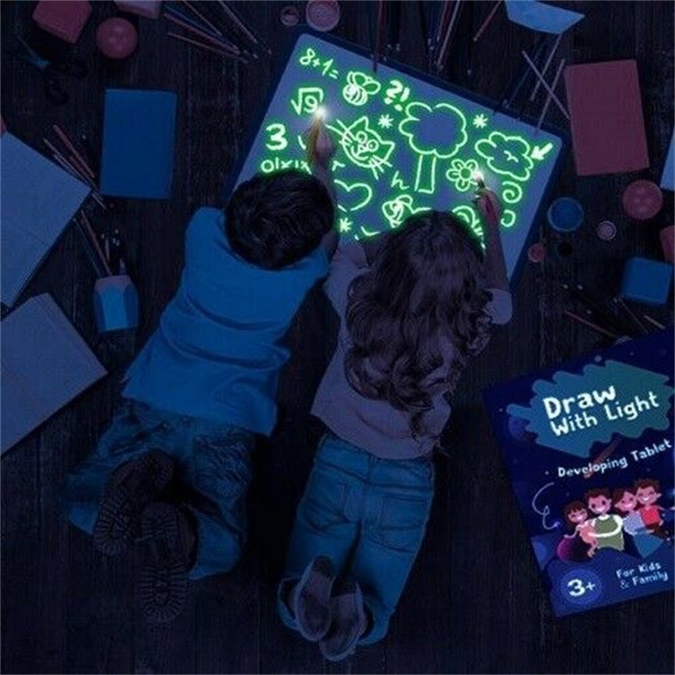 Draw With Light Fun Drawing and Writing Board 夜光板 ye guang ban&#039;s Luminous Toys