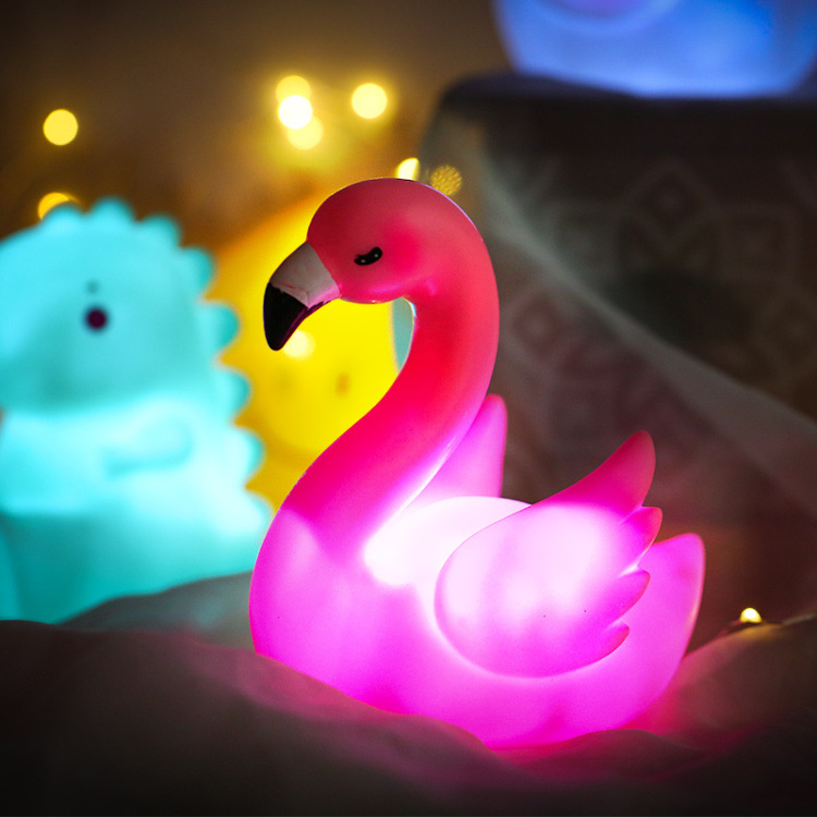 INS Moon Unicorn Cartoon Led Small Night Lamp Creative Bedside Lamp Children's Luminous Toys Night Market Stall Supply