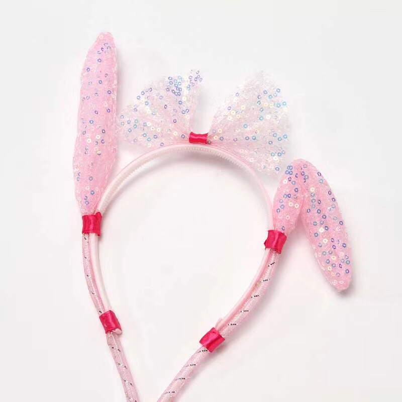 Hand Pinch Ears Moving Rabbit Ears Hair Clip Headband Head Buckle Stall Night Market Hot Selling Luminous Toys Hand Pinch Ears Moving Rabbit Ears Hair Clip Headband Head Buckle Stall Night Market Hot Selling Luminous Toys