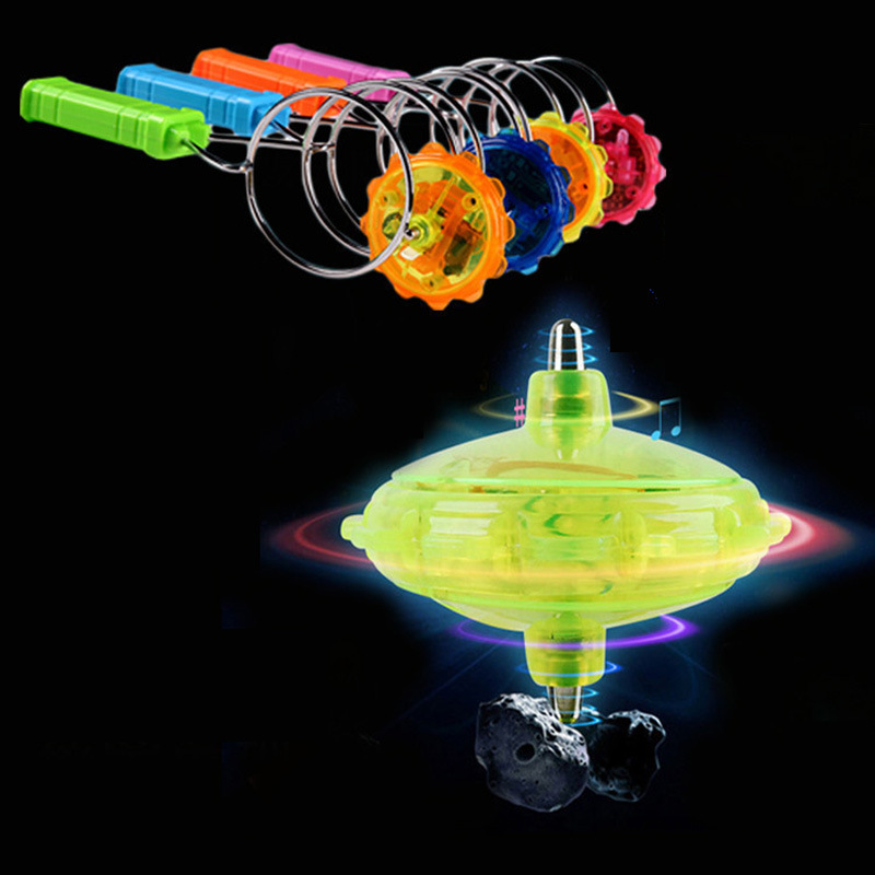 Yiwu Colorful Luminous Toys Children&#039;s Gyro New Stall Hot Selling Children&#039;s Toys Magnetic Magic Track Gyro