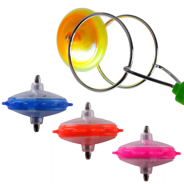 Yiwu Colorful Luminous Toys Children&#039;s Gyro New Stall Hot Selling Children&#039;s Toys Magnetic Magic Track Gyro