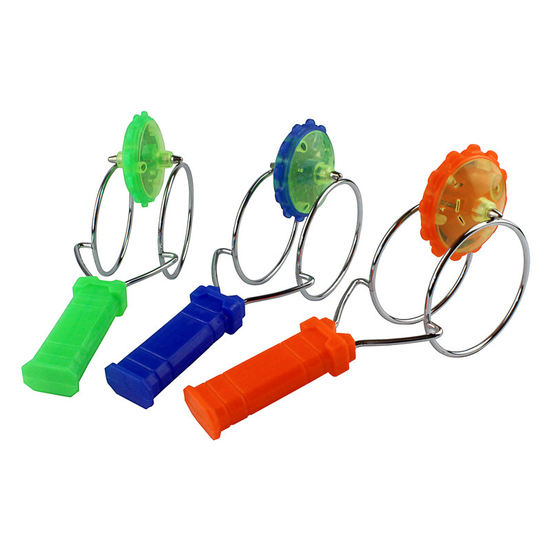 Yiwu Colorful Luminous Toys Children&#039;s Gyro New Stall Hot Selling Children&#039;s Toys Magnetic Magic Track Gyro