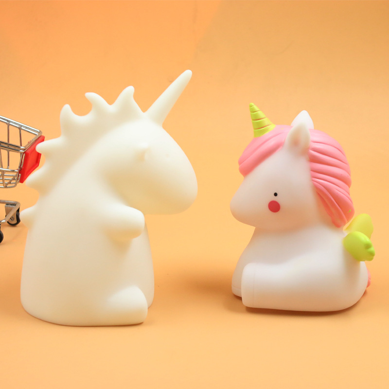INS New Unicorn Night Light Tyrannosaurus Rex Children&#039;s Luminous Toys Bedroom Wake-up Light Dinosaur Series