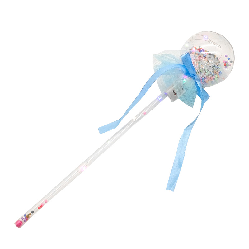 Internet Celebrity Bounce Ball Glow Stick Children&#039;s Luminous Toys Stall Drainage Love Five-Star Starry Sky Stick Magic Stick