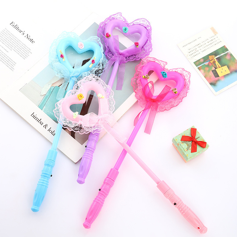 Luminous Fairy Stick Flash Fairy Wand Ball Performance Props Love Magic Lollipop Night Market Luminous Toys