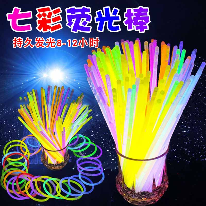 Factory Direct Sales Light Stick Wholesale Send Connector Light Sticks Luminous Toys Christmas Night Market Stall Hot Sale Wholesale