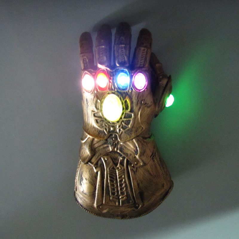 Anime Reunion 3 Thanos Infinite War Gloves Luminous Toys Stall Hot Sale Wholesale with Lights 1:1