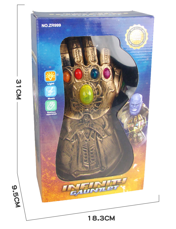 Anime Reunion 3 Thanos Infinite War Gloves Luminous Toys Stall Hot Sale Wholesale with Lights 1:1 Anime Reunion 3 Thanos Infinite War Gloves Luminous Toys Stall Hot Sale Wholesale with Lights 1:1