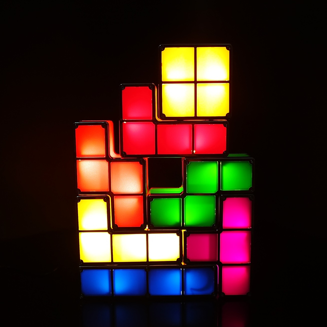 Tetris Led Colorful Children&#039;s DIY Creative Small Night Lamp Christmas Gift New Exotic Luminous Toys
