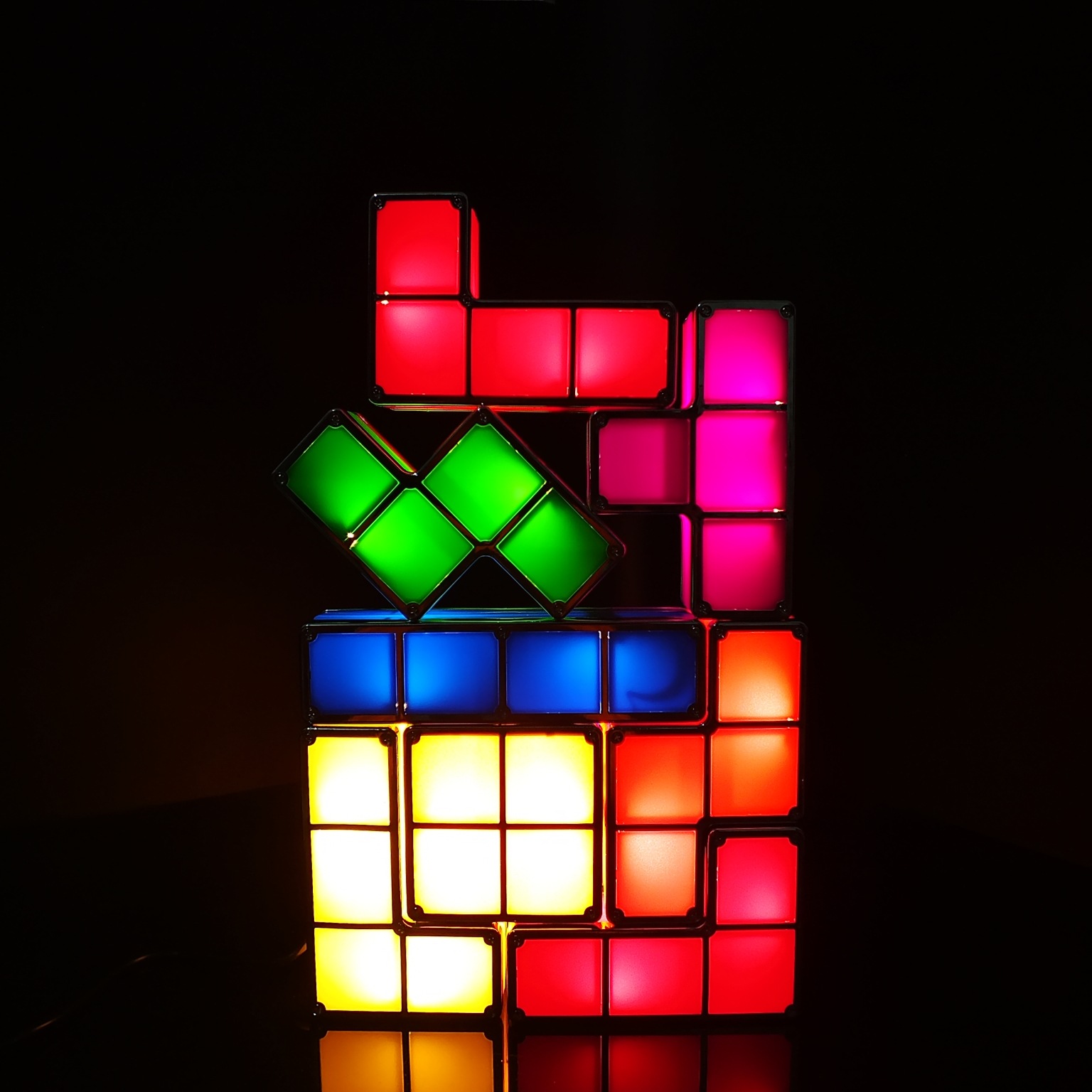 Tetris Led Colorful Children&#039;s DIY Creative Small Night Lamp Christmas Gift New Exotic Luminous Toys