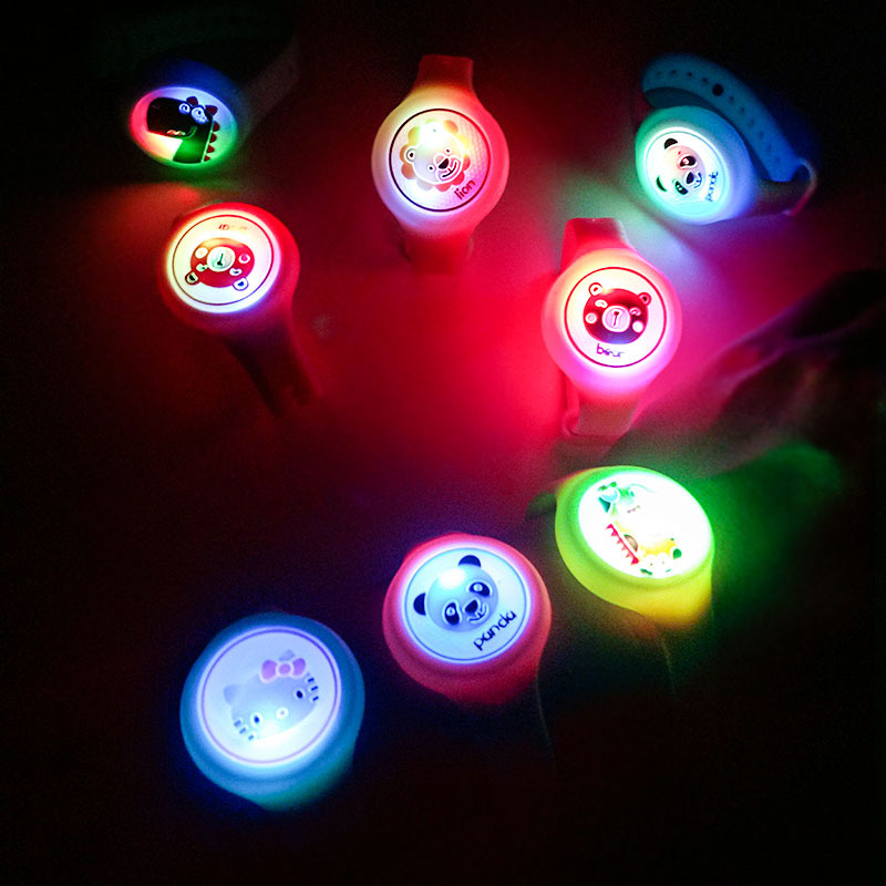 Luminous Toys Free Shipping Anti-Mosquito Bracelet Children&#039;s School Gifts Mosquito Repellent Flash Cartoon Bracelet Summer Girls&#039; Toys