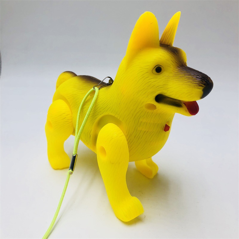 Leash German Shepherd Dog Luminous Music Electric Dog Children's Luminous Toys Children's Night Market Stall Hot Sale Toys Wholesale