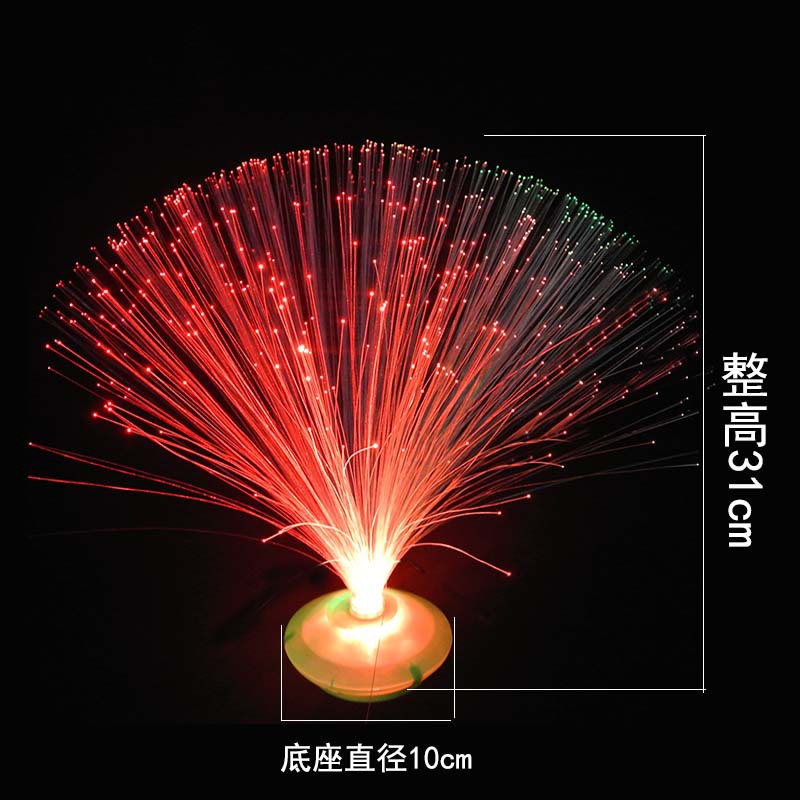 Wholesale Led Colorful Color Changing Optical Fiber Lamp Optic Fiber Flower Stall Night Market Toys Children's Luminous Toys Electronic Products