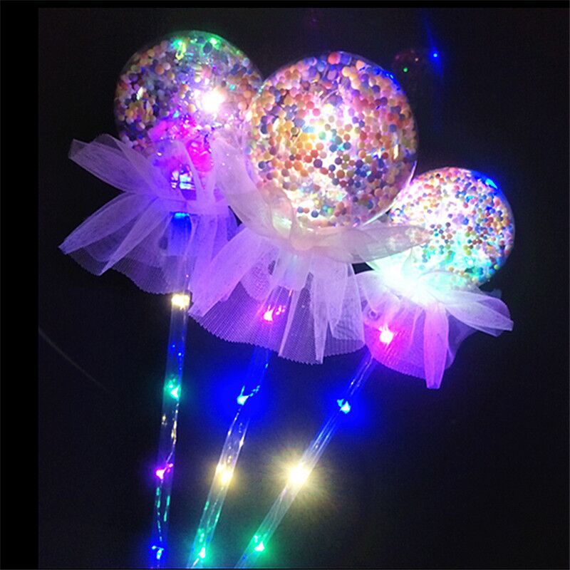 Tiktok Cartoon Star Sky Ball Magic Wand New Bounce Ball Children Magic Wand Luminous Toys Night Market Square