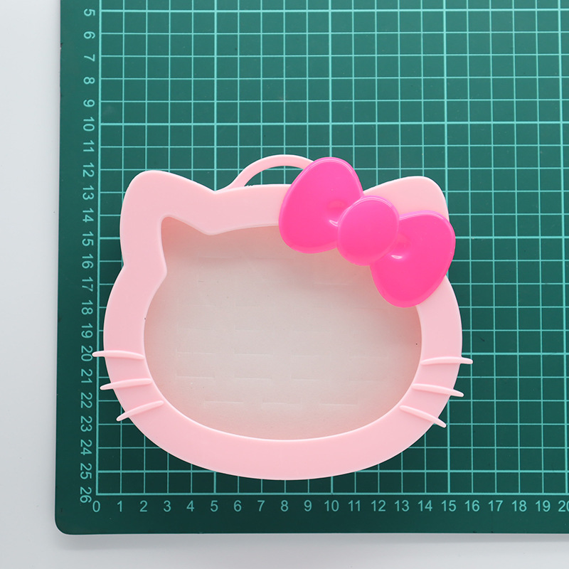 Korean Cartoon Plastic Ring Box New Material Environmental Protection KT Love 24 Pieces Factory Direct Sales Can Be Customized