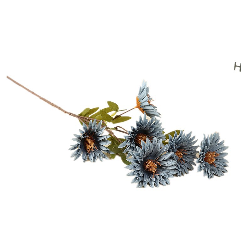 Simulation Daisy Six Fireworks Chrysanthemum Home Living Room Gardening Project Ornamental Flower Wedding Style Ornamental Flower