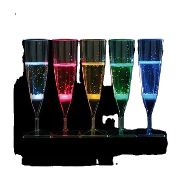 Luminous Cup  Champagne Glass PS Champagne Glass European and American Party Led Plastic Champagne Cup Champagne Glass
