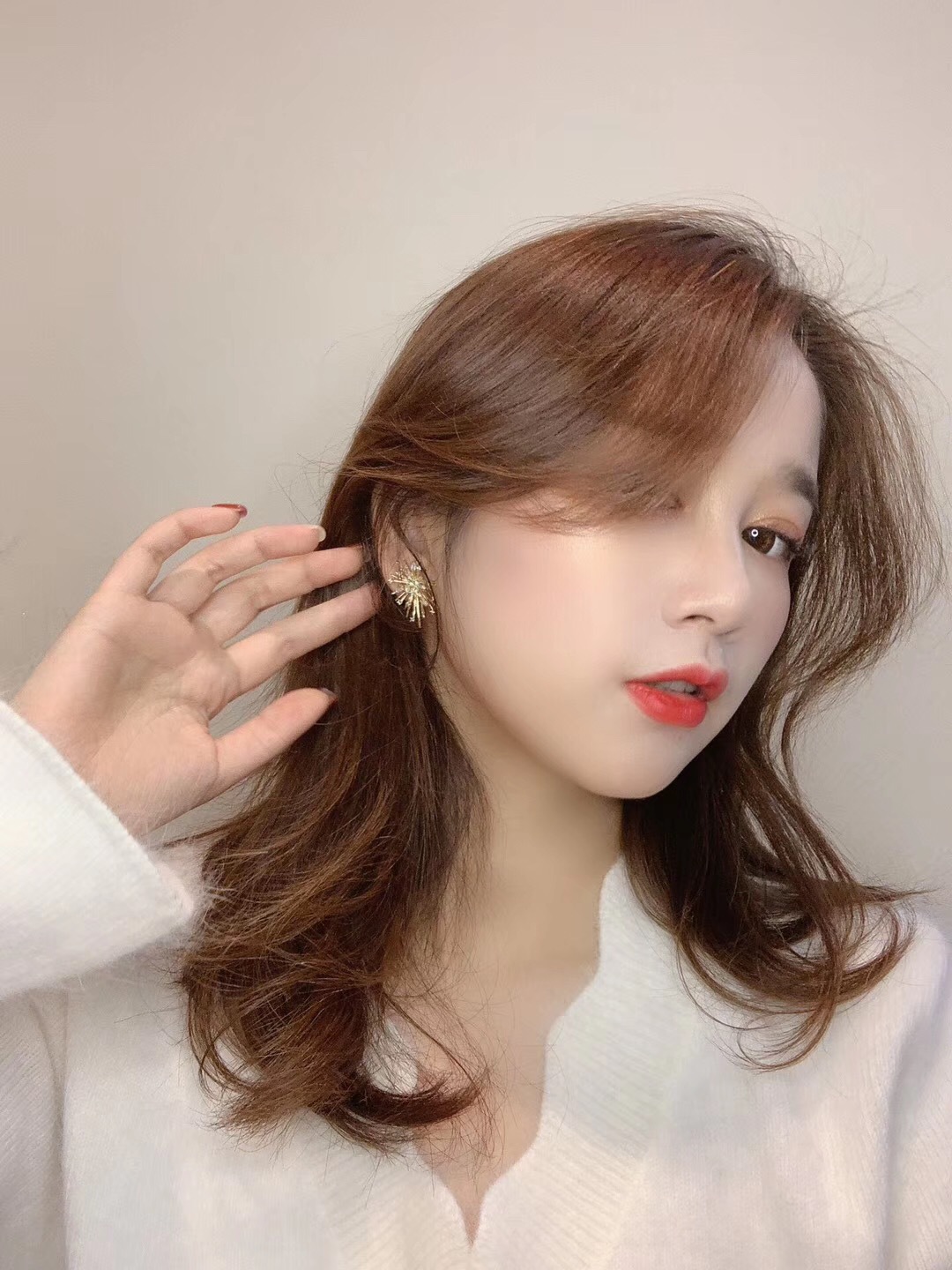 Korean Dongdaemun New Sterling Silver Needle Beautiful Rhinestone Temperament Fireworks High-Grade Ear Studs Earrings Girl's Earrings