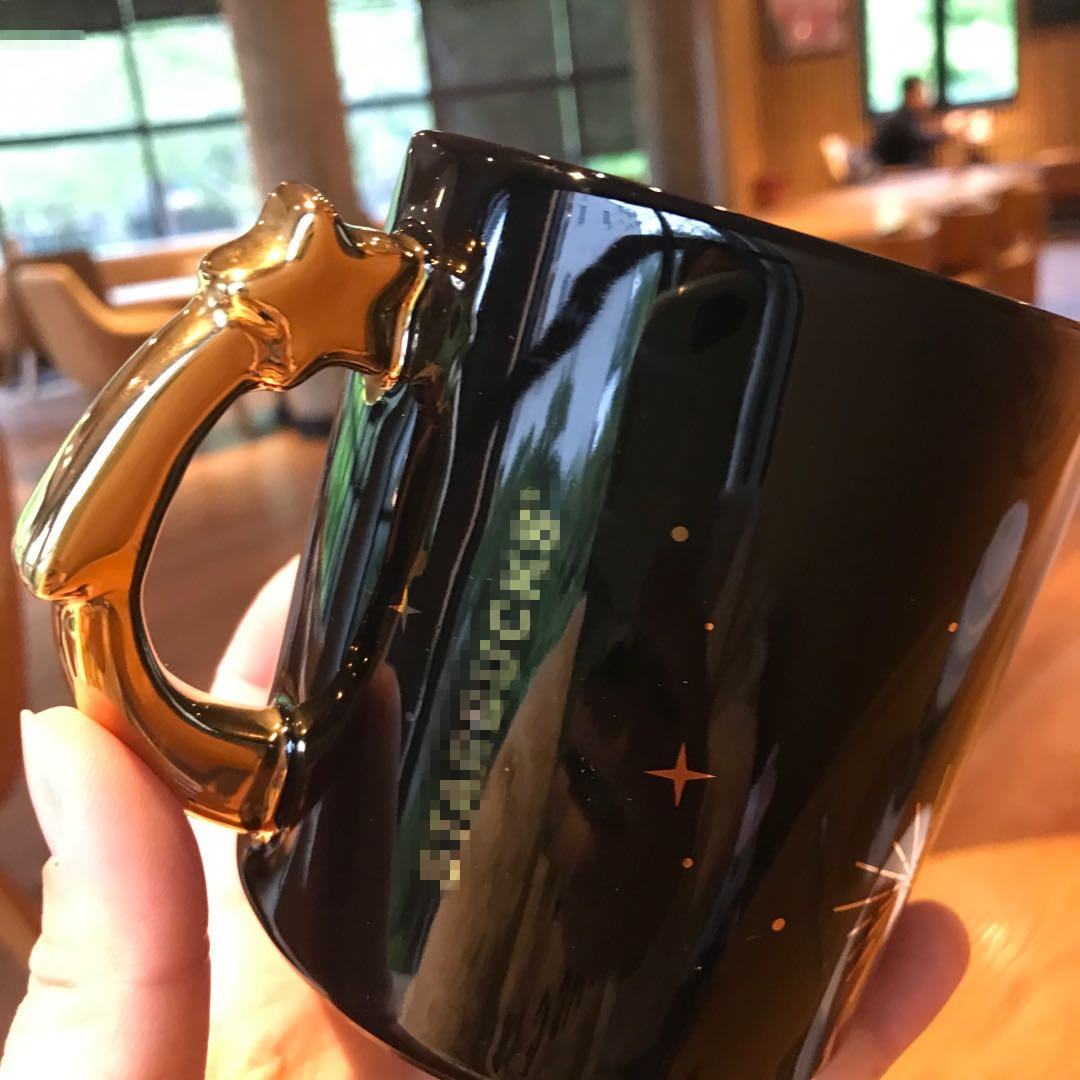 One Product Dropshipping 2019 Limited Late Night Starry Cup Star Wind Fireworks Bloom Black Mug Coffee Cup