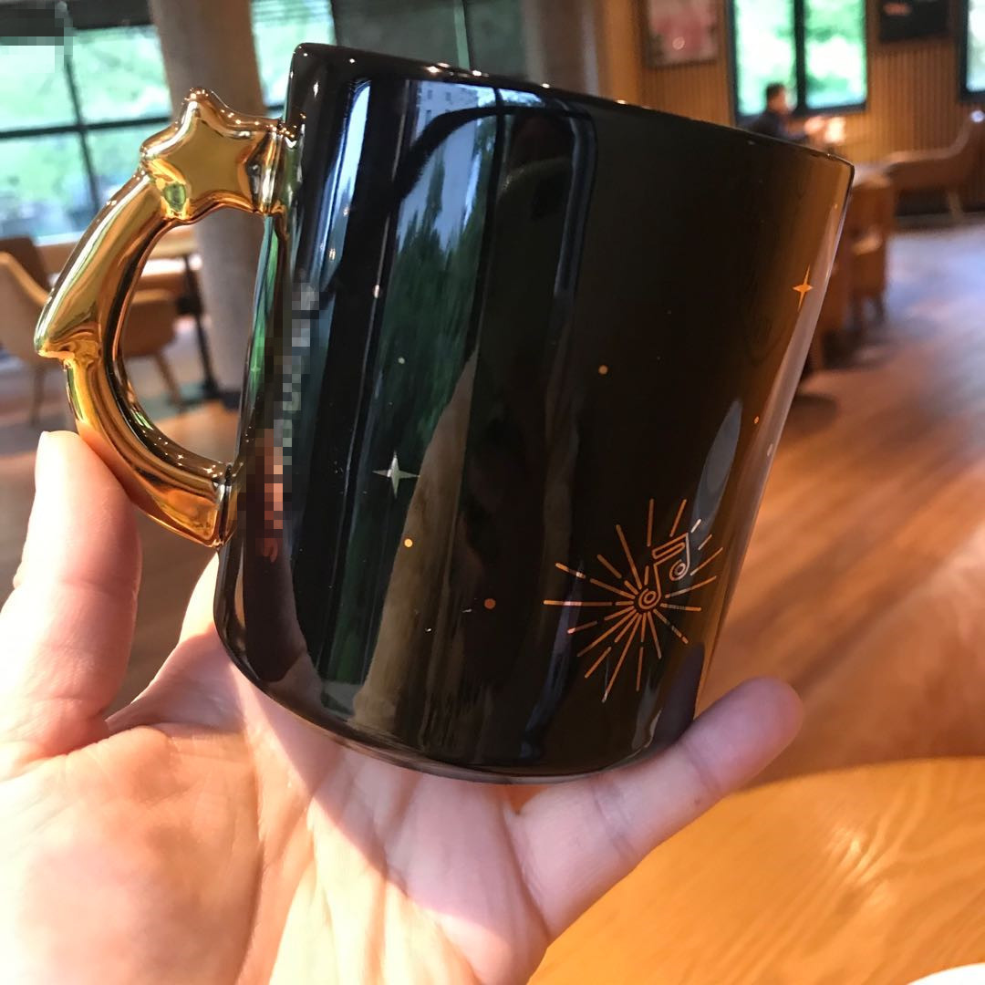 One Product Dropshipping 2019 Limited Late Night Starry Cup Star Wind Fireworks Bloom Black Mug Coffee Cup