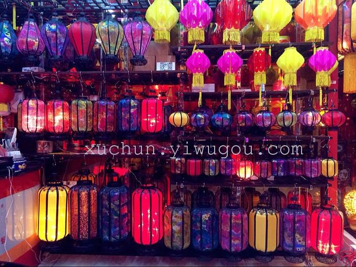 Barrel-shaped lanterns advertising classic Lantern Lantern paper Lantern flannel flower and fruit garden lantern Lantern B2B platform