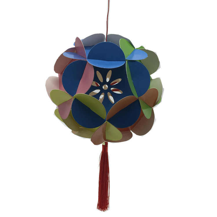 Children&#039;s DIY Embroidery Ball Lantern Parent-Child Handmade Toy Kindergarten Decorative Material Paper Lantern Making Manufacturer