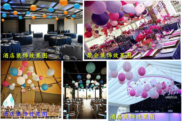 Factory Wholesale Chinese Lantern Paper Lamp Shade New Year's Day Spring Festival Wedding Kindergarten DIY Painting Festive Wedding LED Lantern