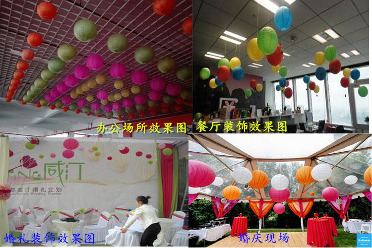 Factory Wholesale Chinese Lantern Paper Lamp Shade New Year's Day Spring Festival Wedding Kindergarten DIY Painting Festive Wedding LED Lantern