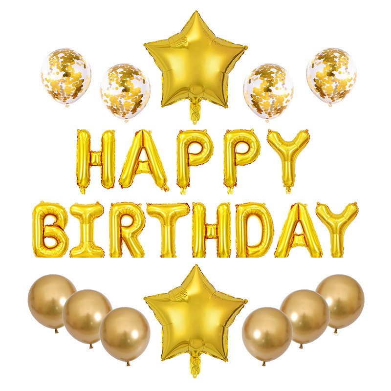 Aluminum Balloon Package Customized Wedding Room Letters for Decoration Balloon Decoration Supplies Birthday Arrangement Aluminum Balloon Packaging