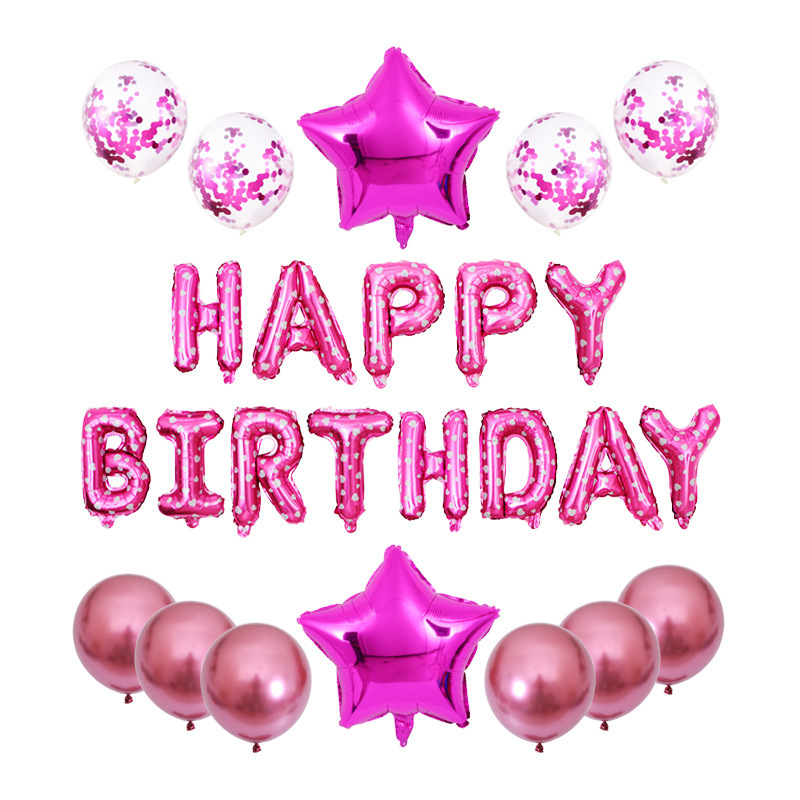 Aluminum Balloon Package Customized Wedding Room Letters for Decoration Balloon Decoration Supplies Birthday Arrangement Aluminum Balloon Packaging