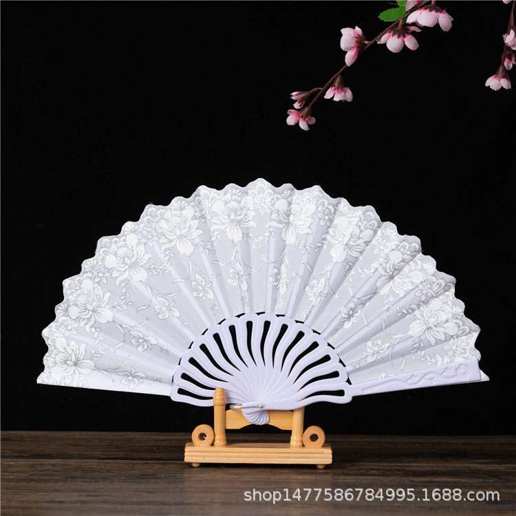 Chinese Style Keel Fan Hot Silver Powder Dance Fan Wedding Fan Spanish Fan Female Fan Folding Fan Advertising Fan Wholesale Chinese Style Keel Fan Hot Silver Powder Dance Fan Wedding Fan Spanish Fan Female Fan Folding Fan Advertising Fan Wholesale