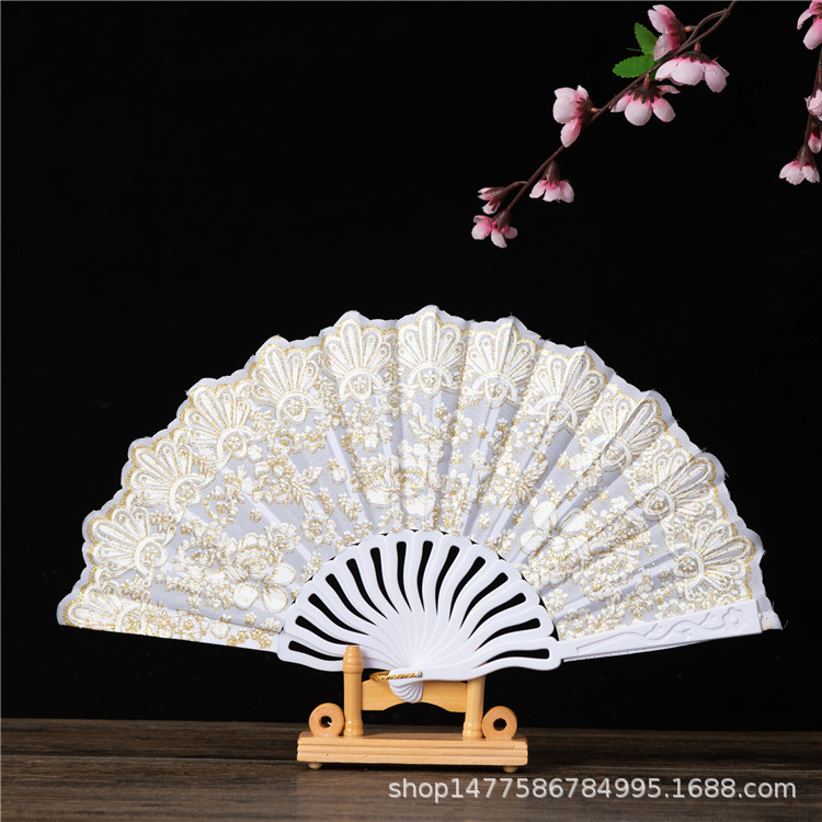 Chinese Style Keel Fan Hot Silver Powder Dance Fan Wedding Fan Spanish Fan Female Fan Folding Fan Advertising Fan Wholesale Chinese Style Keel Fan Hot Silver Powder Dance Fan Wedding Fan Spanish Fan Female Fan Folding Fan Advertising Fan Wholesale