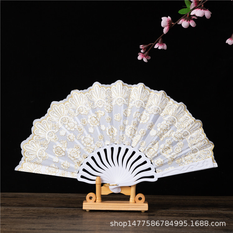 Chinese Style Keel Fan Hot Silver Powder Dance Fan Wedding Fan Spanish Fan Female Fan Folding Fan Advertising Fan Wholesale Chinese Style Keel Fan Hot Silver Powder Dance Fan Wedding Fan Spanish Fan Female Fan Folding Fan Advertising Fan Wholesale