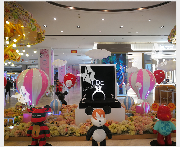 National Day Scenic Spot Props Beautiful Furnishings Decoration Hot Air Balloon Decoration Shopping Hot Air Balloon