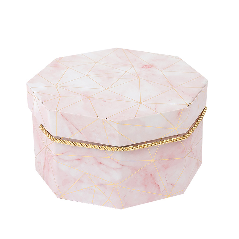 Hand Gift Candy Box Lipstick Gift Box Packaging Box Octagonal Valentine&#039;s Day Gift Box Flower Box Octagon Box Customization