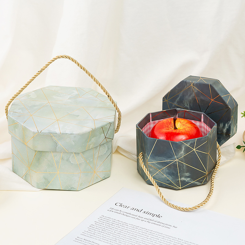 Hand Gift Candy Box Lipstick Gift Box Packaging Box Octagonal Valentine&#039;s Day Gift Box Flower Box Octagon Box Customization