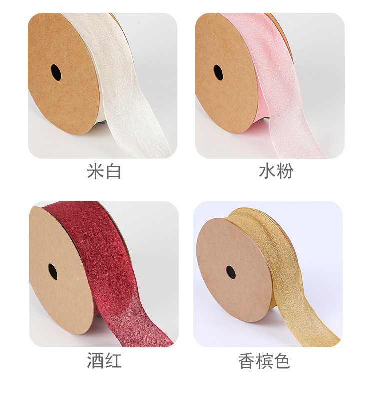 Ribbons  Flowers Packing Ribbon Headband Hair Band DIY Gift Packaging Ribbon Ribbon Flower Shop Packaging Wholesale
