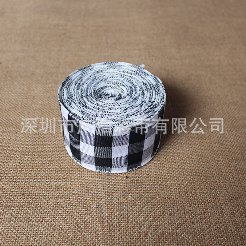 Guangxin Ribbon Plaid Ribbon Imitation Linen Ribbon Thanksgiving Ribbons Guangxin Ribbon Plaid Ribbon Imitation Linen Ribbon Thanksgiving Ribbons