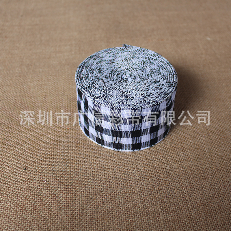 Guangxin Ribbon Plaid Ribbon Imitation Linen Ribbon Thanksgiving Ribbons Guangxin Ribbon Plaid Ribbon Imitation Linen Ribbon Thanksgiving Ribbons